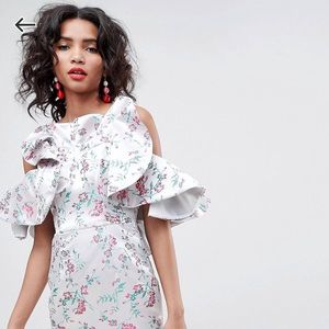 ASOS floral midi dress